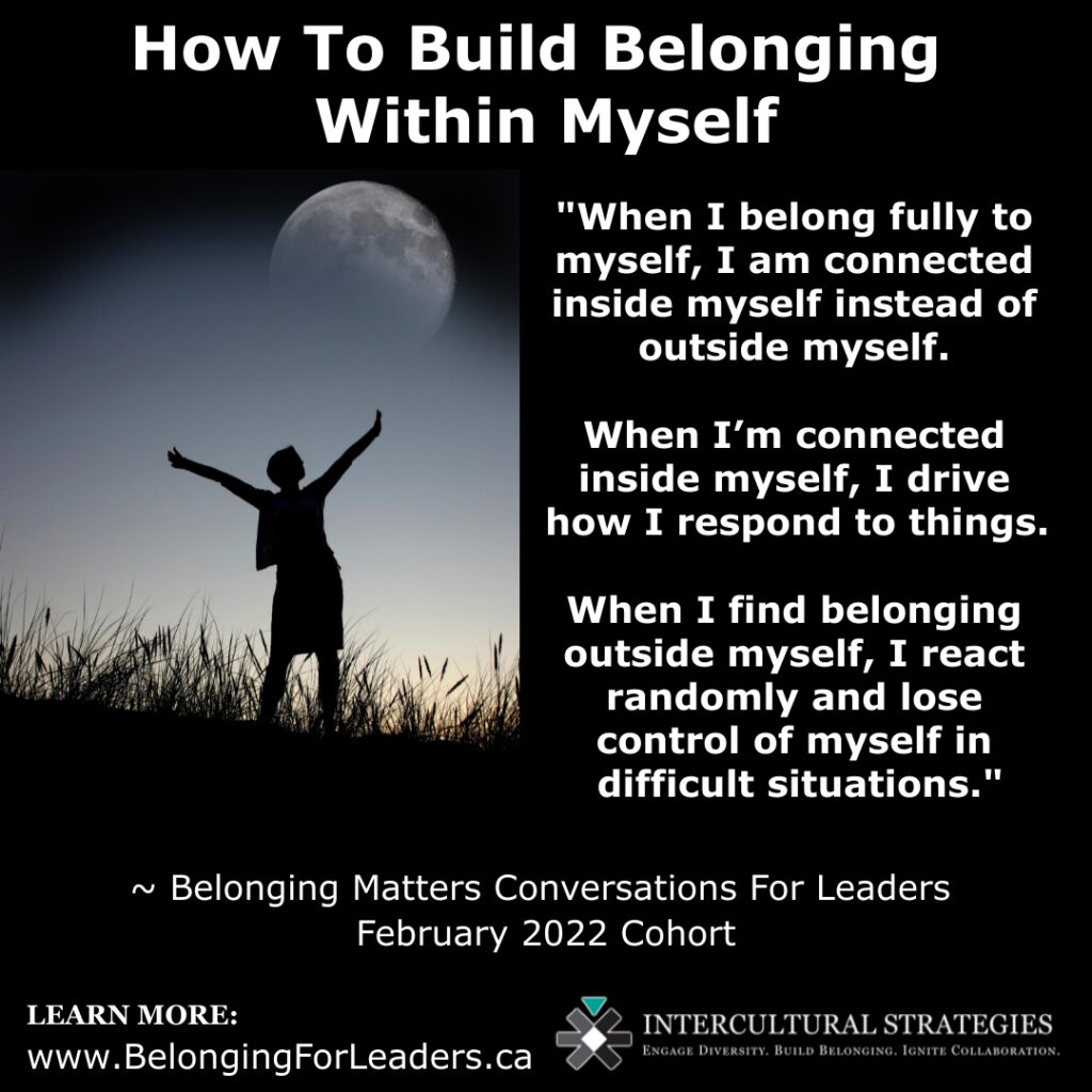 How To Build Belonging Within Myself
