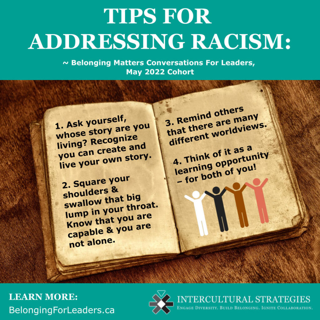 Tips for Addressing Racism