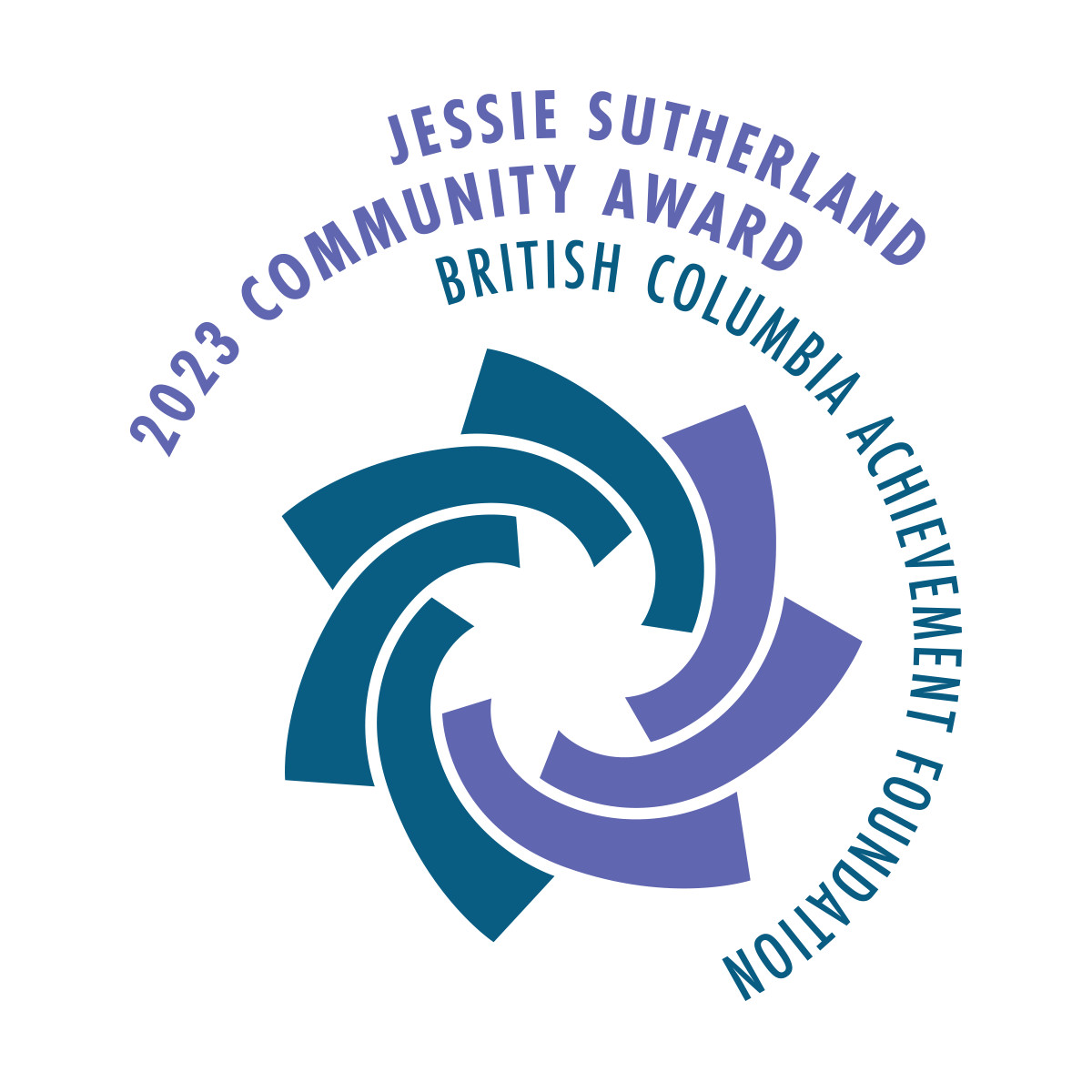 Jessie Sutherland - 2023 Community Award - BC Achievement Foundation - seal
